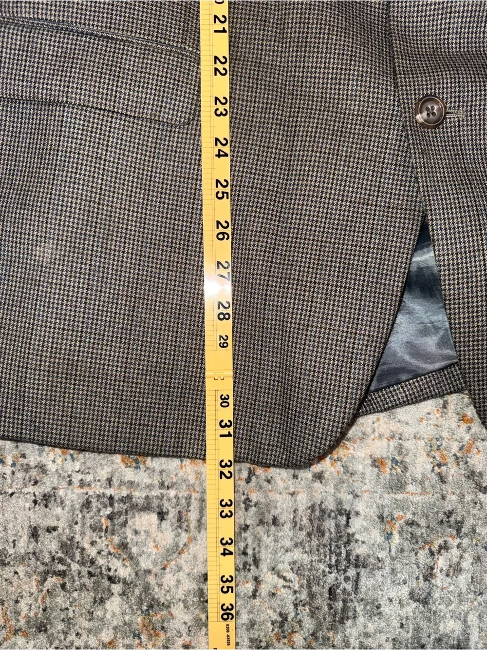Classic Gray Men's Two-Button Blazer 48R Chaps A133